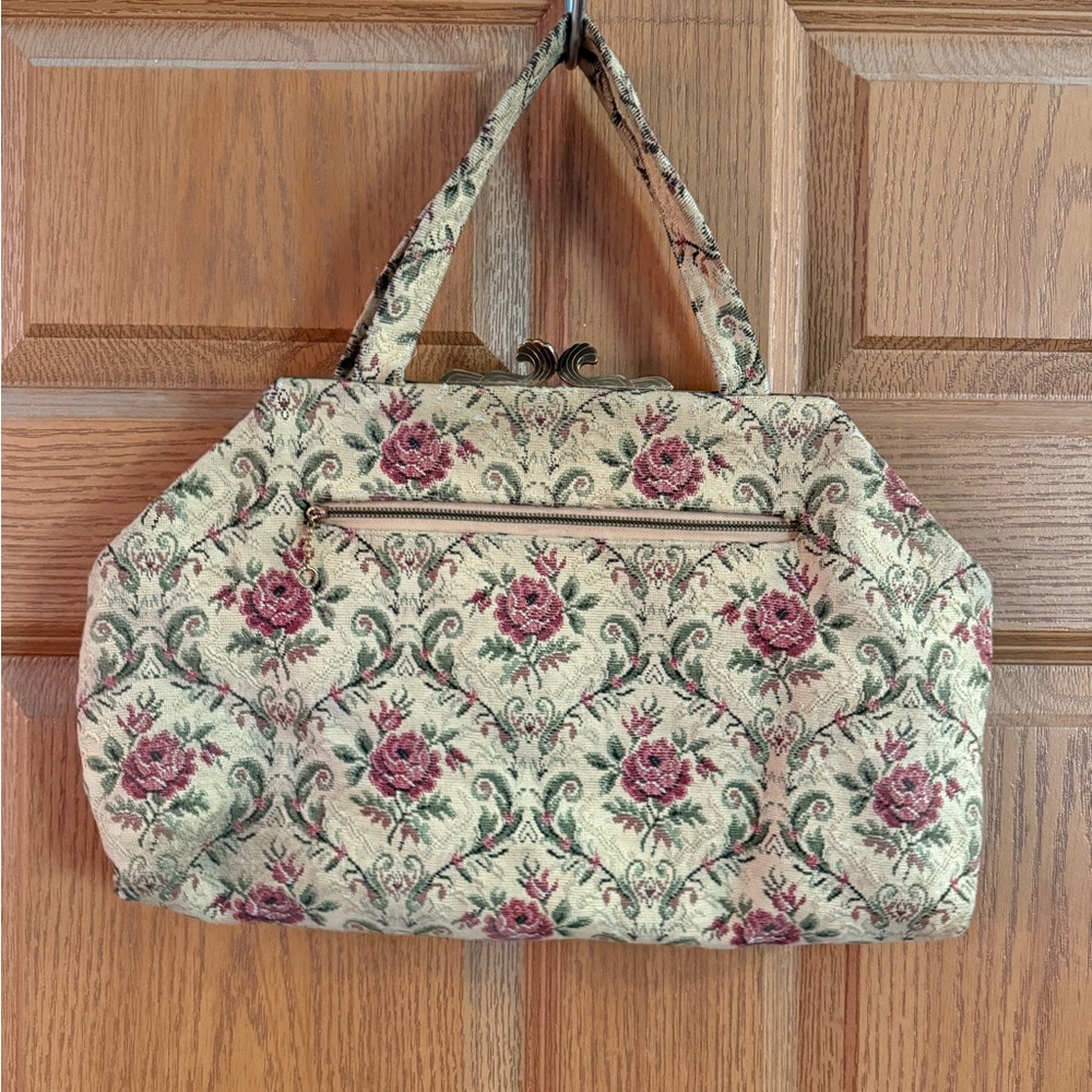 Betsy Ross 1940s Large Jacquard Handbag